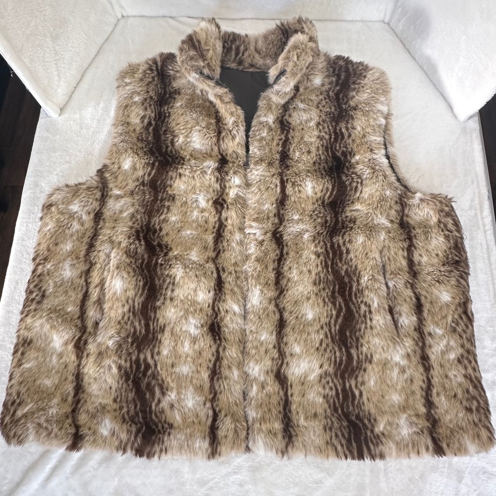 Carolina Colours  Reversible Faux Fur Vest (perfect for Man or Woman)
